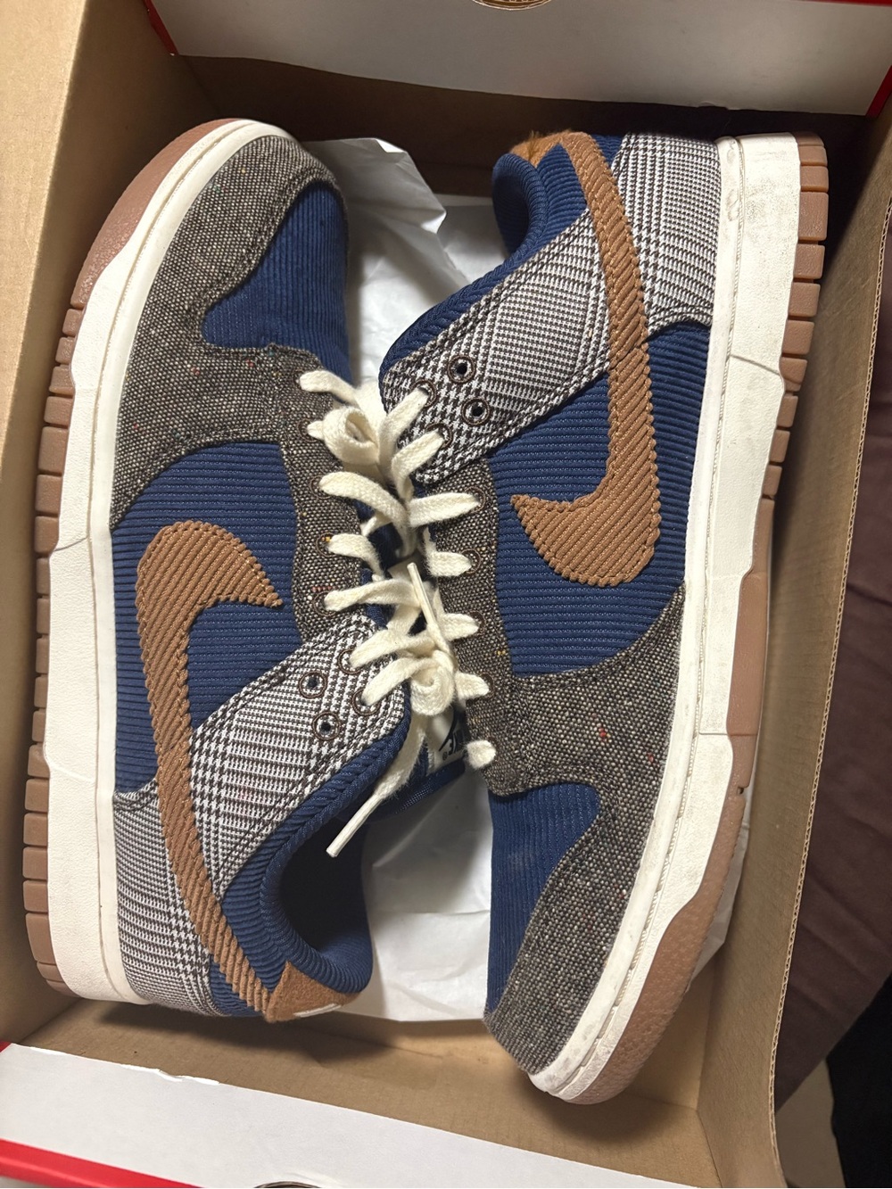 Nike Dunk Men's Navy & Brown Sneakers